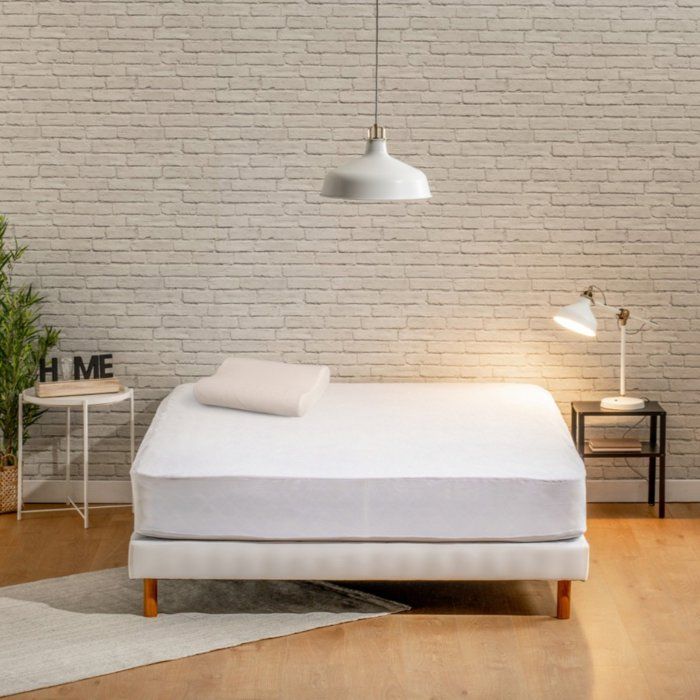 BLEU CALIN Protège matelas 160x200cm L'imperméable et respirant - Anti tâches- Bonnet 25cm