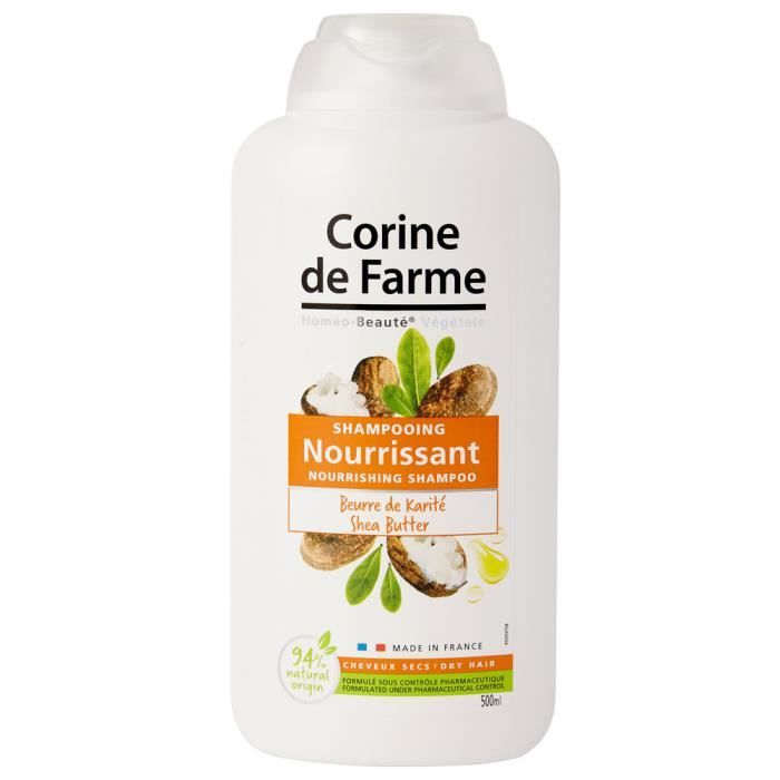 CORINE DE FARME Shampooing nourrissant Beurre de Karité - 500 ml