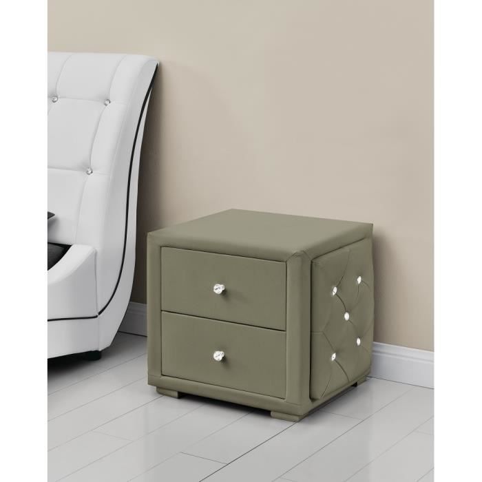 SUNSET CHEVET II PU TAUPE