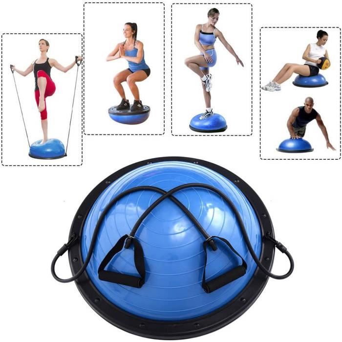Balance Trainer, Ø18'' Balance Trainer ball , avec Câbles de Resistance et Pompe-Bleu