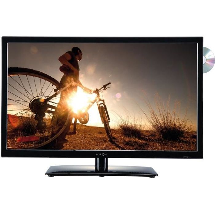 EQUINOXE Téléviseur LED HD ultra compact 18,5'' + DVD