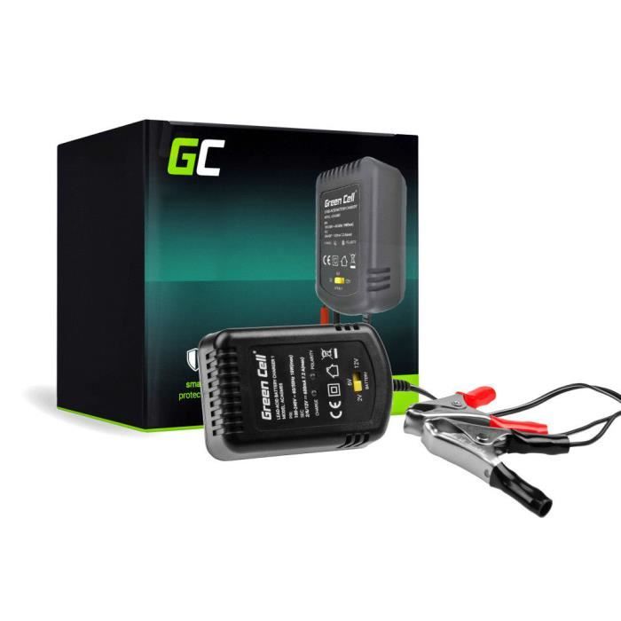 Green Cell Intelligent Universel Rapide Chargeur de Batterie Moto 2V 6V 12V