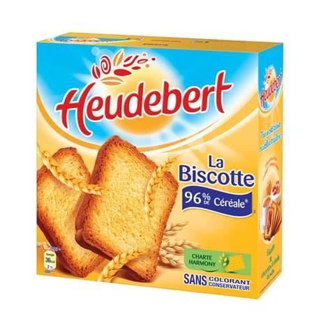Heudebert, Biscotte 36 tranches, 4 x 290 Gr