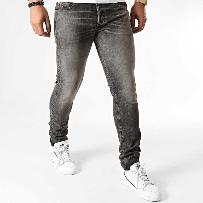 DIESEL - Jean Skinny - gris foncé - 29/32 - Gris - Jeans