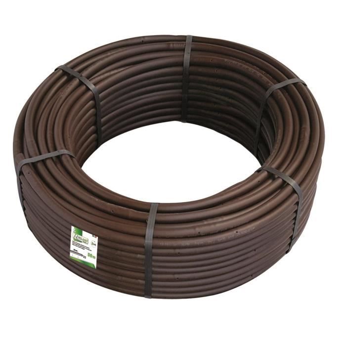Tuyau d'arrosage micro perforé 25 m (goutteur integré) 2L/H