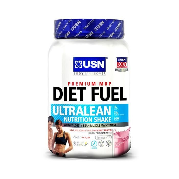 USN Diet Fuel Fraise 1 kg Perte de Poids