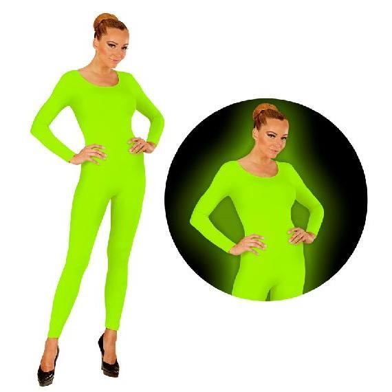 Justaucorps à manches longues vert fluo - Taille S/M TU Multicolore