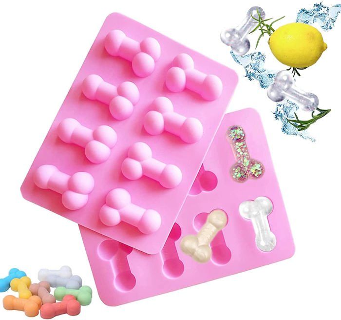 Webake Lot De 2 Moules à Glaçons En Silicone Avec Couvercles Pour