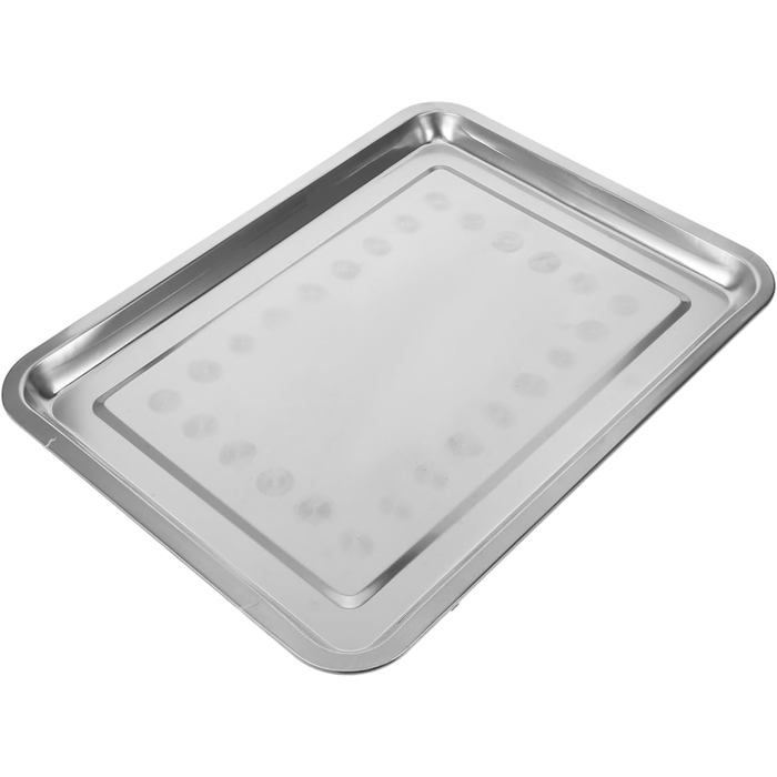 Meilleurs prix pour Plat de nettoyage de cage pour animaux plat de fond en acier inoxydable pour cage de lapin petit animal argent