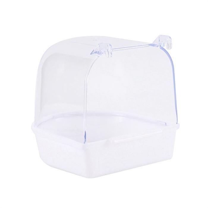 Comparer les prix de à Installer Accessoires pour Cage à Canaris Boîte de Bain pour Oiseaux Bol de Douche DEau pour Perroquets Cage à Oiseaux A