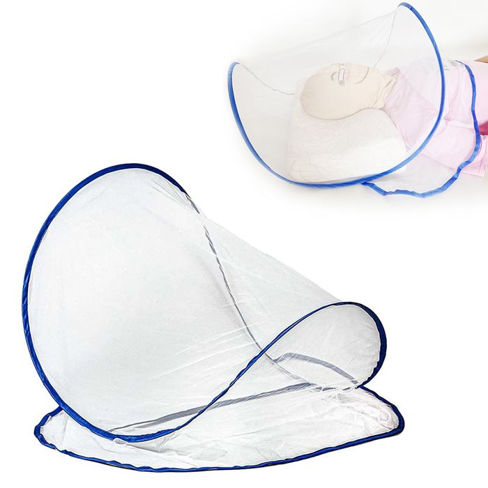 LEKEFETO Moustiquaire Pop-up Ultra Légère 148g – 140x80x56 Cm, Pour Camping Et Lit