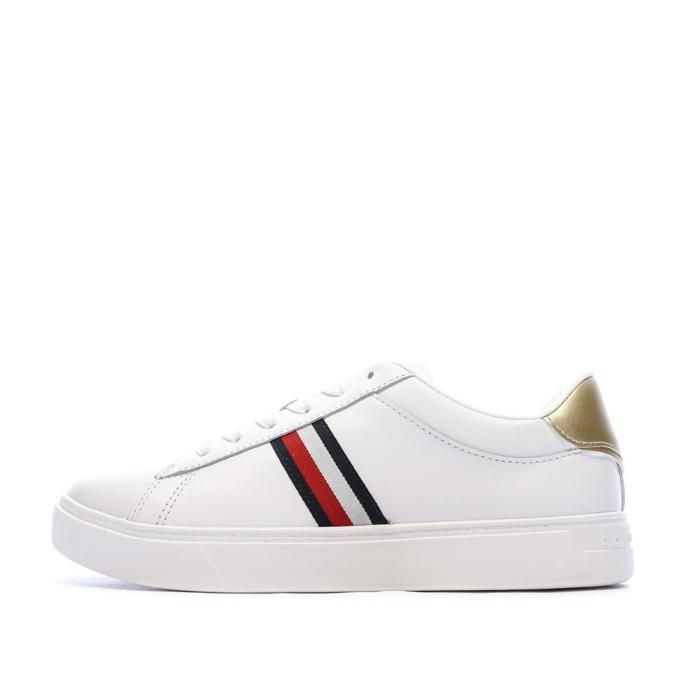Baskets Blanches Femme Tommy Hilfiger Essential Court Snea Blanc