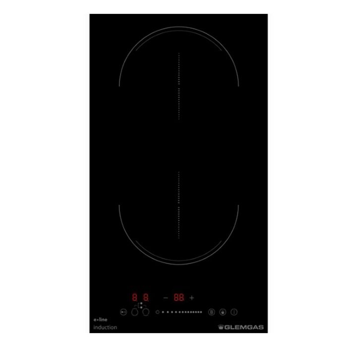 Glem Gas Table domino induction 30cm 2 feux 3500w noir - GTI321BS