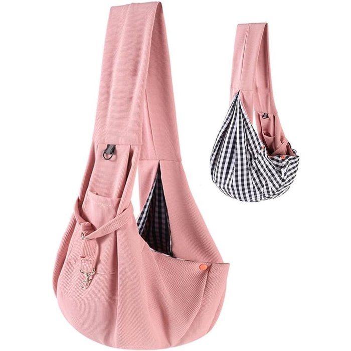 Comparer les prix de Sac de transport pour chien - Sac de voyage mains libres - Parfait pour les petits chiots et chatons - Transporte jusquà 15 lb -