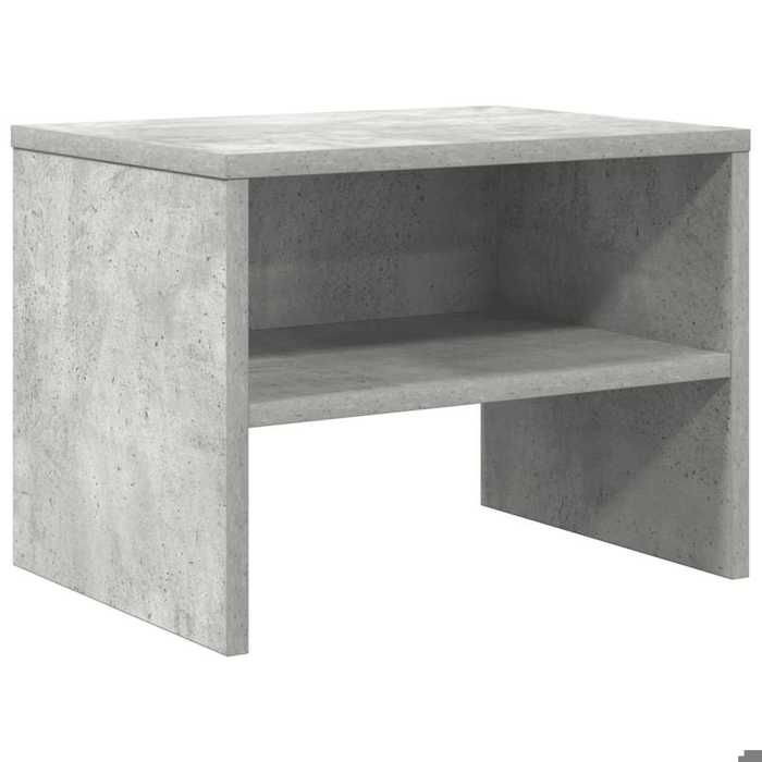 BESTTable de chevet - Meuble de téléphone pour chambre - Gris béton 40 x 30 x 30 cm Bois ingénierie Nov854692