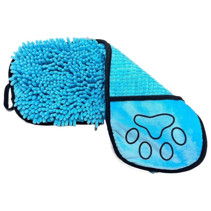 Serviettes pour chien 62x25cm épais séchage rapide anti-perte facile à laver hygiénique chenille ultra-absorbante peignoir chien