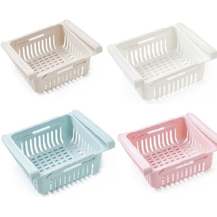 4 Pièces Lot Boite De Rangement et Organisation De Cuisine Frigo Organisateur De Tiroir Rétractable Pour Réfrigérateur Frigo