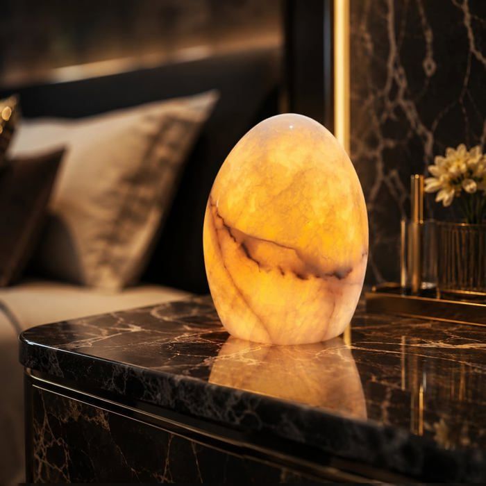 Lampe de chevet - UNDERSCORE - Jade Touch - Marbre naturel - Rechargeable USB‑C - 3 niveaux LED Lampe de chevet - UNDERSCORE - Jade Touch - Marbre naturel - Rechargeable USB‑C - 3 niveaux LED