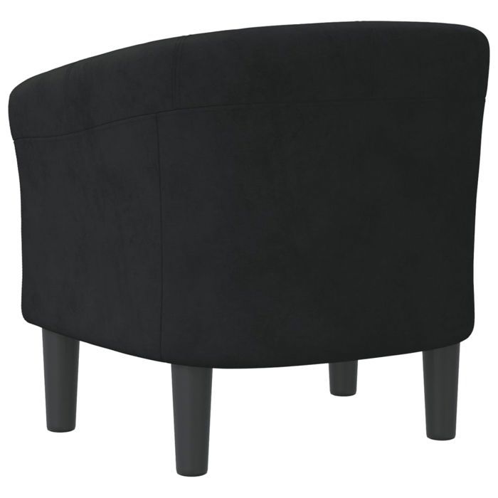 Fauteuil cabriolet noir velours_2 ans garantie_44335