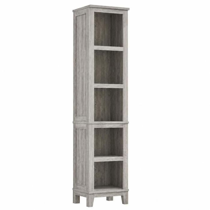 Bibliothèque - Étagère sur 5 Niveaux - Meuble de Rangement Ouvert Étagère pour bureau/salon/Salle à Manger - 40x30x181cm - Gris
