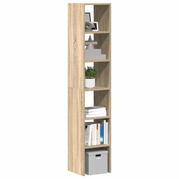 Bibliothèques 2 pcs EVORA Meuble rangement moderne empilable chêne sonoma bois dingénierie&1_13901
