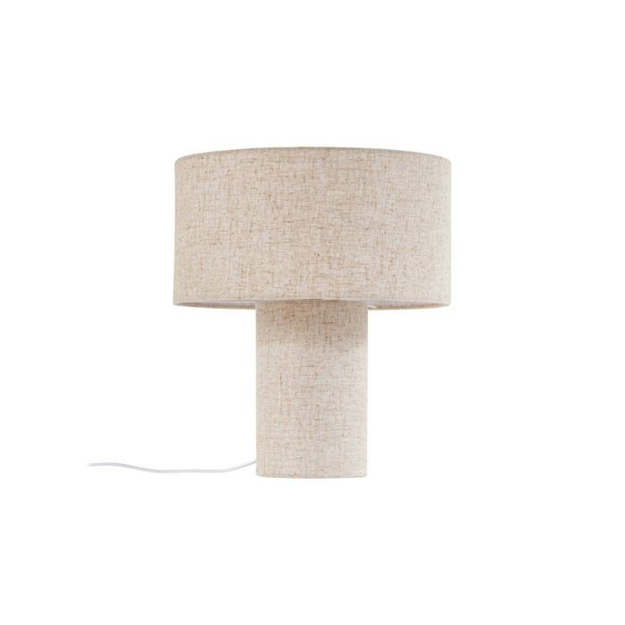 Lindby Lampe à poser Elfie (Scandinave) en Beige Textile e. a. pour Salon & Salle manger (1 lampe à E27) textile