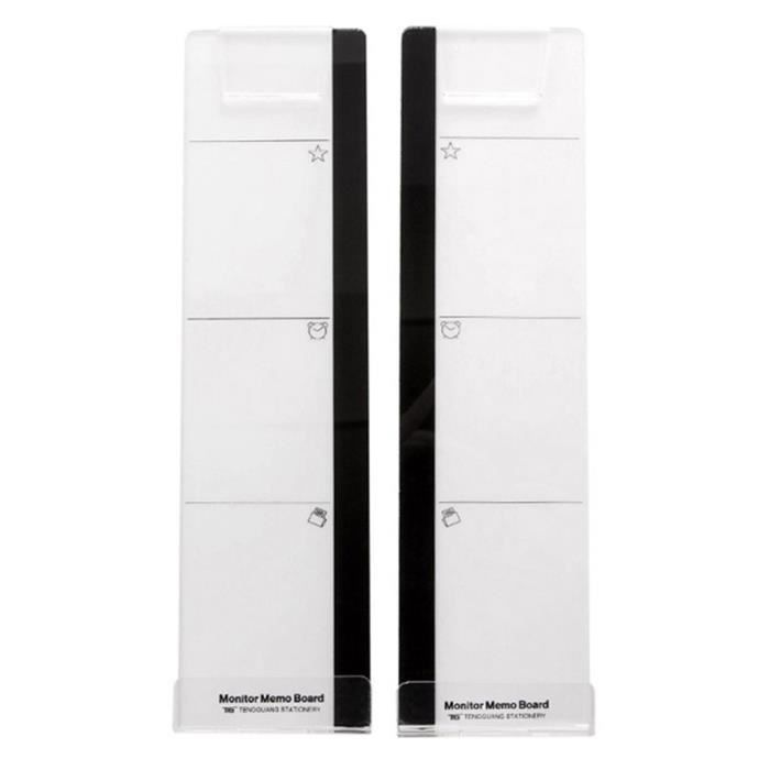 Moniteur Memo Board Latéral Acrylique Pour Ordinateur - Support Téléphone - Droit