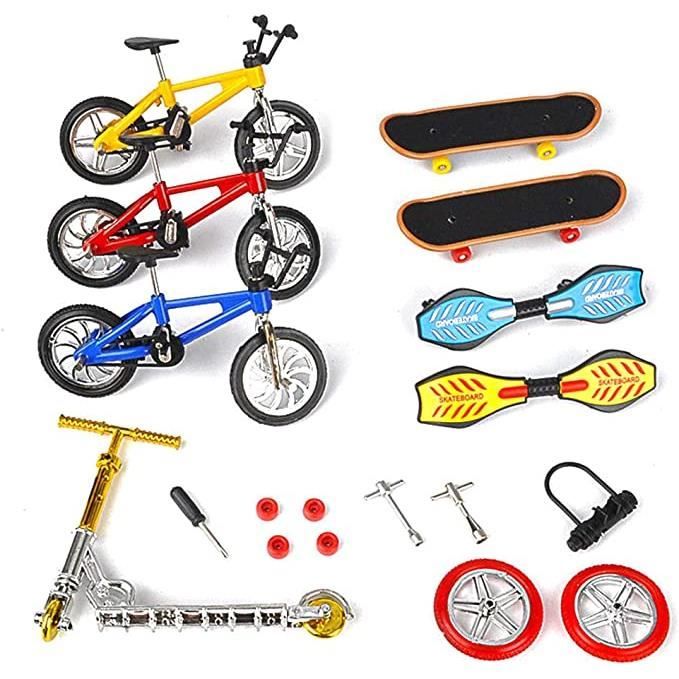 Mini Jouets à Doigts Trottinette à Deux Roues Jouets De Roues De Bureau D Compression Adulte Enfant Pour Enfants Jeux Cognition Scientifique Fraction Maquillage Filles C
