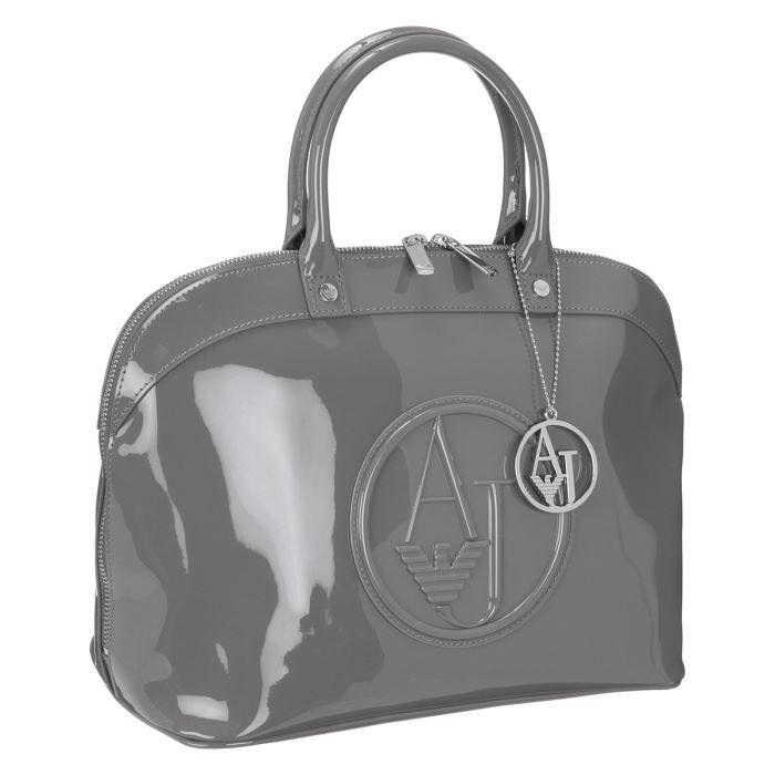 Bugatti Sac A Main Vernis Noir Armani Sacoche Armani Gris