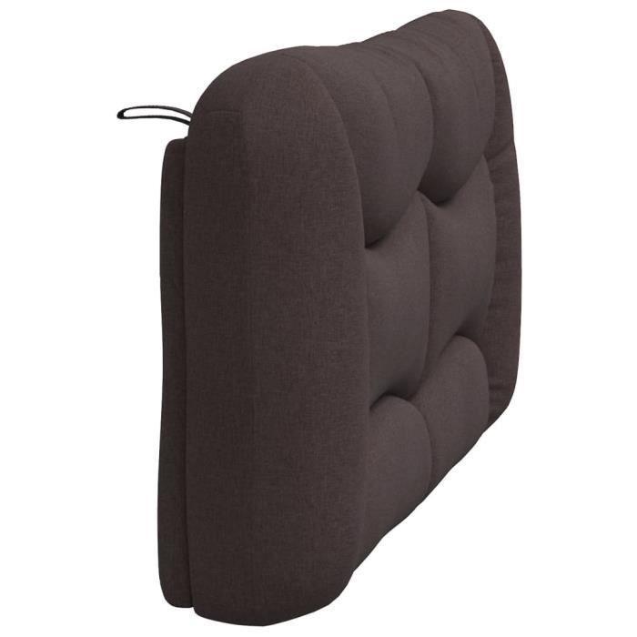 Remplissage Coussin Tête De Lit - Comble-Espace Matelas 140x10x20 Cm Marron - Housse Amovible - Anti-Objets Tombés