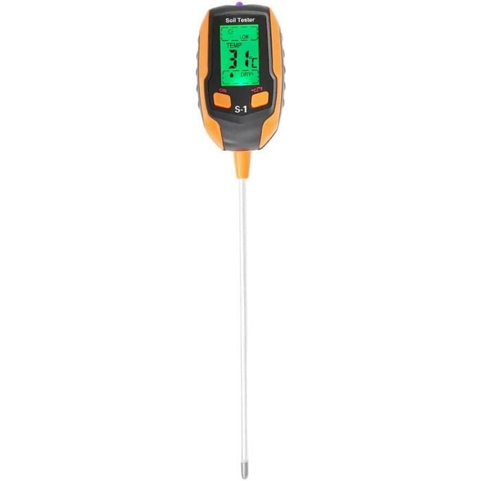 ph mètre du sol 4 EN 1 portable Électrode phmetre électronique