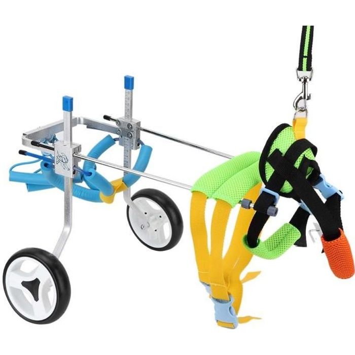 Fauteuil roulant pour chien - Réadaptation des pattes arrière - XS - Aide à la marche - Extérieur