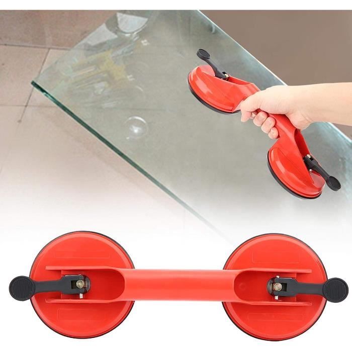Ventouses De Levage CCLIFE - 2 Pièces Double Ventouse | Portée 120kg Pour Verre, Carrelage, Meubles