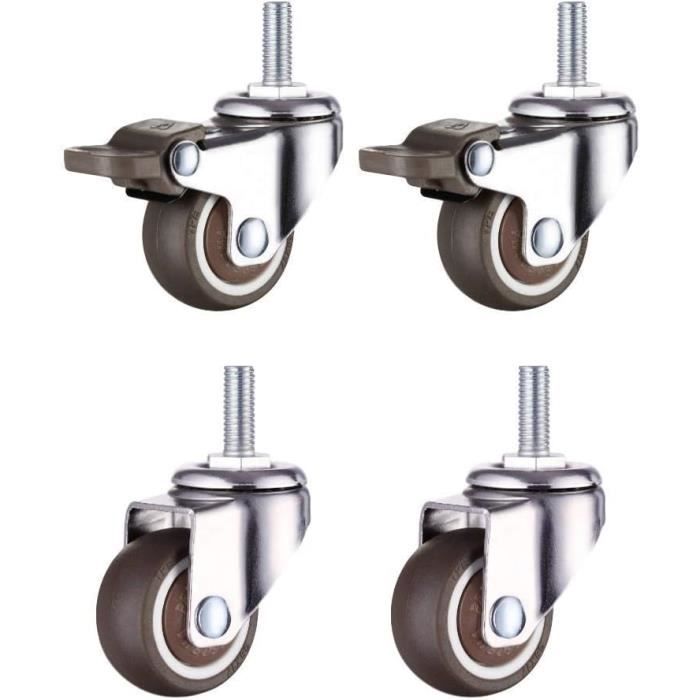 Lot De 3 Poulies Murales En Acier Inox - Support 100 Kg, Roulements Silencieux Pour Câble Ou Corde - 13