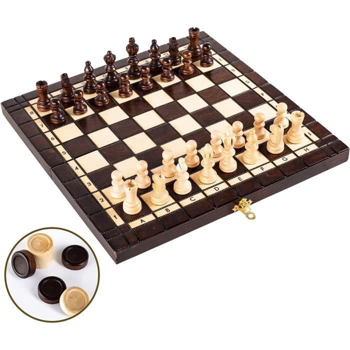 Colorbébé - Jeux De Société D'échecs Et Dames 2 En 1 Bois Avec Tiroir Cb Games 45594 Colorbébé - Jeux De Société D'échecs Et Dames 2 En 1 Bois Avec Tiroir Cb Games 45594