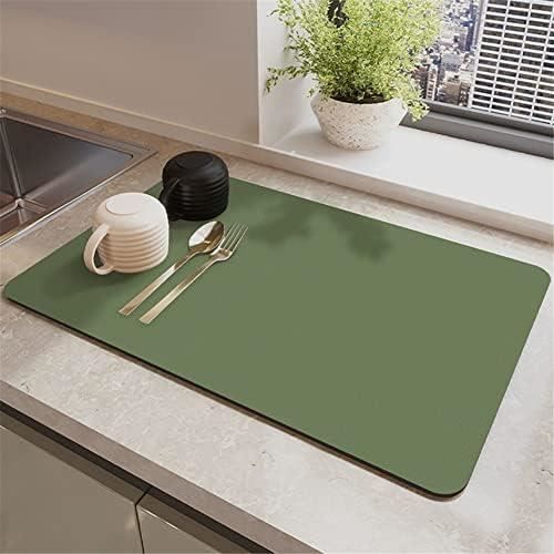RUILBJ Tapis Machine à Café Ultra-Résistant Absorbant - Tapis Séchage Vaisselle Beige 40x50cm