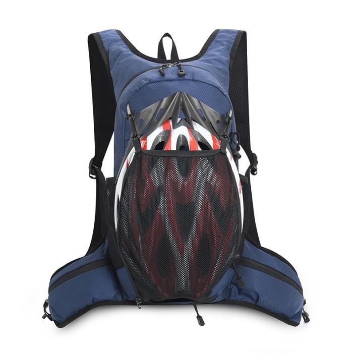 Sac à Dos dHydratation - Marque - Bleu - Multisport - Nylon épaissi - 20x9x46cm