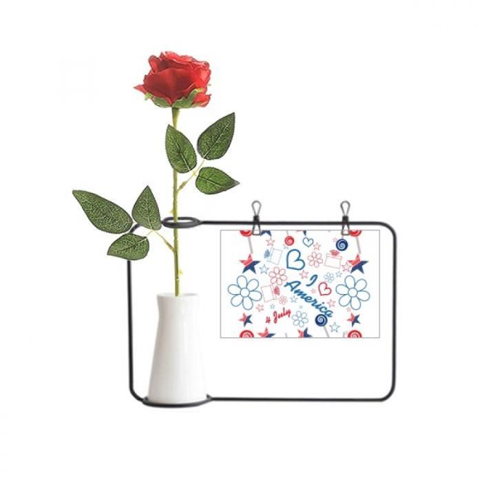Usa Bonbons Fleur Star Amour Coeur Mot Bouteille De Decoration De Vases Suspendus De Fleur De Rose Artificielle Cdiscount Maison