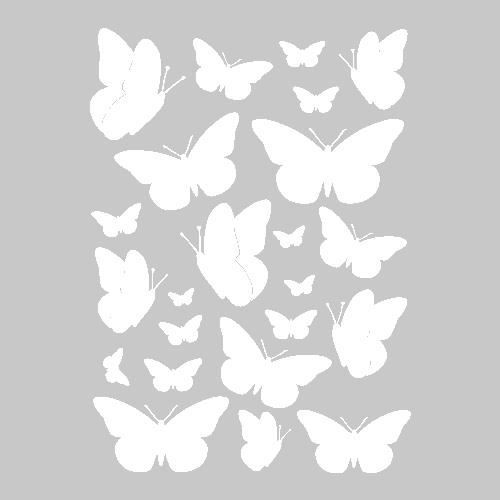 Sticker papillon en vol aesthetic autocollant - ref 280822 - Stickers  Autocollants personnalisés