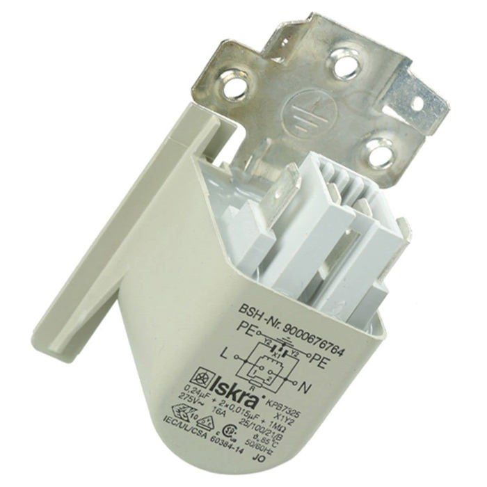 Condensateur anti parasite 00623688 pour Sèche linge BOSCH - vue 2