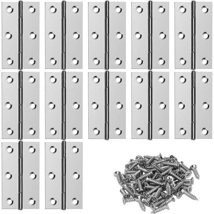 VILLCASE 200pièce Chaîne à Boules Acier Inoxydable Connecteur