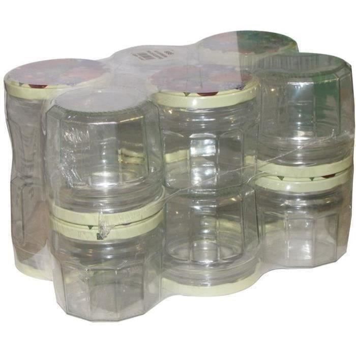 BJ Pack 12 confituriers - 340 ml - Couvercle fruit