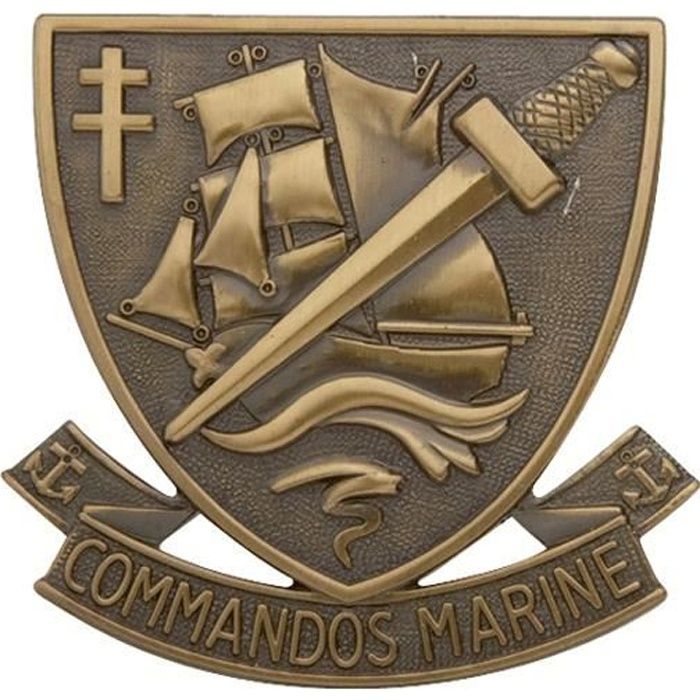 Insigne de Béret Bronze Commando Marine Insigne…