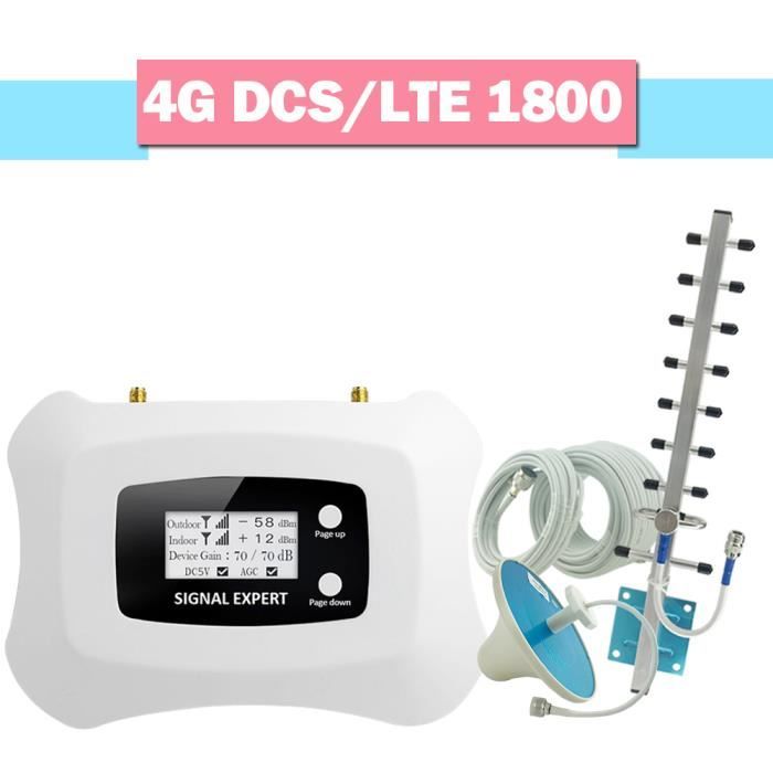 Amplificateur 4G/5G Tout-en-un – Antenne Intégrée, écran Tactile – Compatible Opérateurs Français – Gain 70dB Réglable