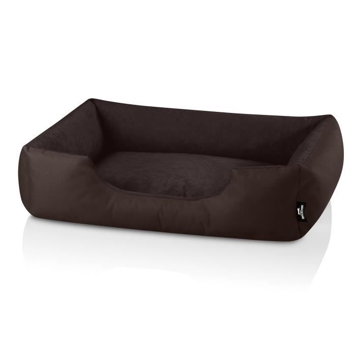 Lit pour chien - BedDog® - ZARA - 80x65 cm - Couleur CHOCOLATE - Rectangulaire