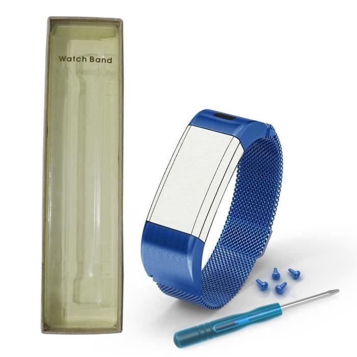 Bracelet de montre en acier inoxydable pour Garmin Vivosmart HR