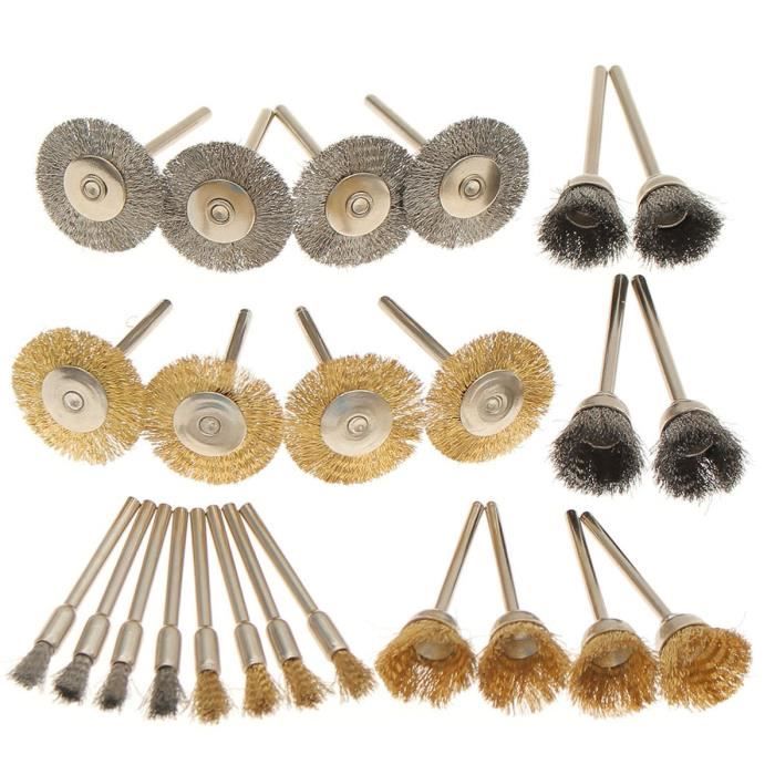 Lot De 15 Brosses Métalliques En Acier, Laiton, Nylon, Nettoyage, Polissage, Peinture De Rouille Lot De 15 Brosses Métalliques En Acier, Laiton, Nylon, Nettoyage, Polissage, Peinture De Rouille