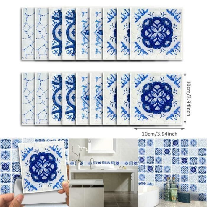 Stickers Carrelage Adhésifs - 18 Pièces 30x15cm | Imitation Carreaux Pour Cuisine, Salle De Bain