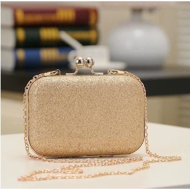 Femme Dame Mini Sac à Main Bandoulière Pochette Soirée Fête Mariage Strass SH