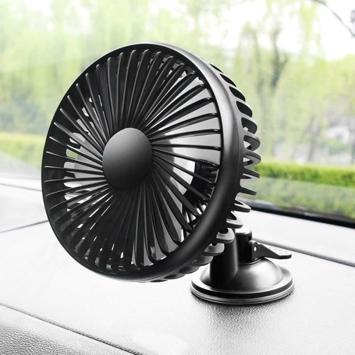 VentilateurMini ventilateur électrique de voiture Portable 2 en 1Type USB 12V 24Vventouseclimatiseur de voiture
